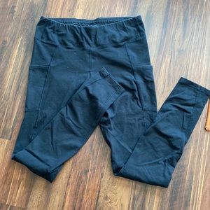 Pact organic cotton pocket leggings size medium black